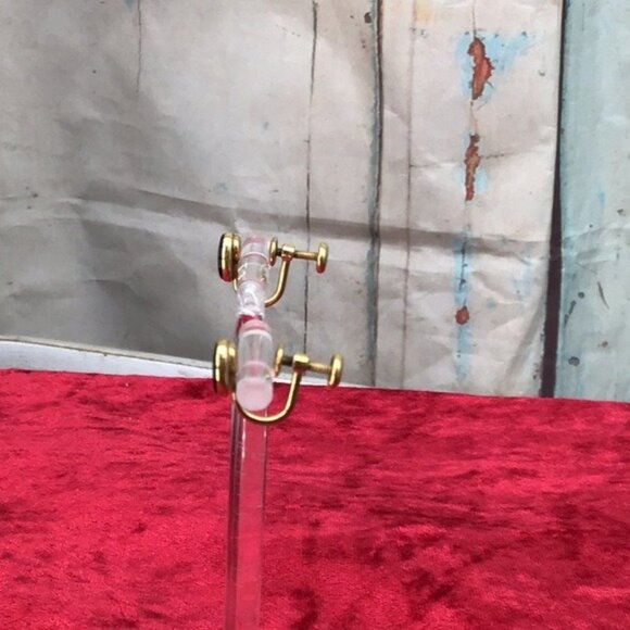 Vintage Van Dell Gold-Plated Screw Back Black Onyx Clip-On Earrings - Picture 2 of 7